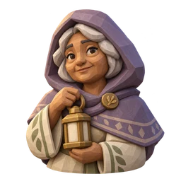 Illustrated portrait of the Seer.